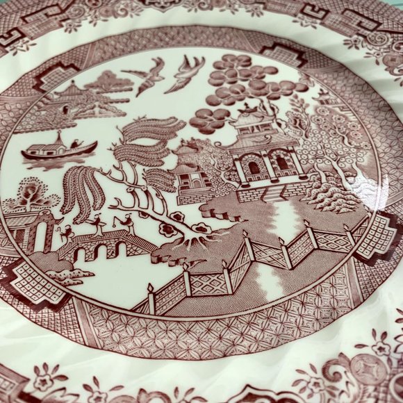 Wessex Collection England Red Willow Rosa Pink Dinner Plate 10" Replace Decor - Picture 5 of 7